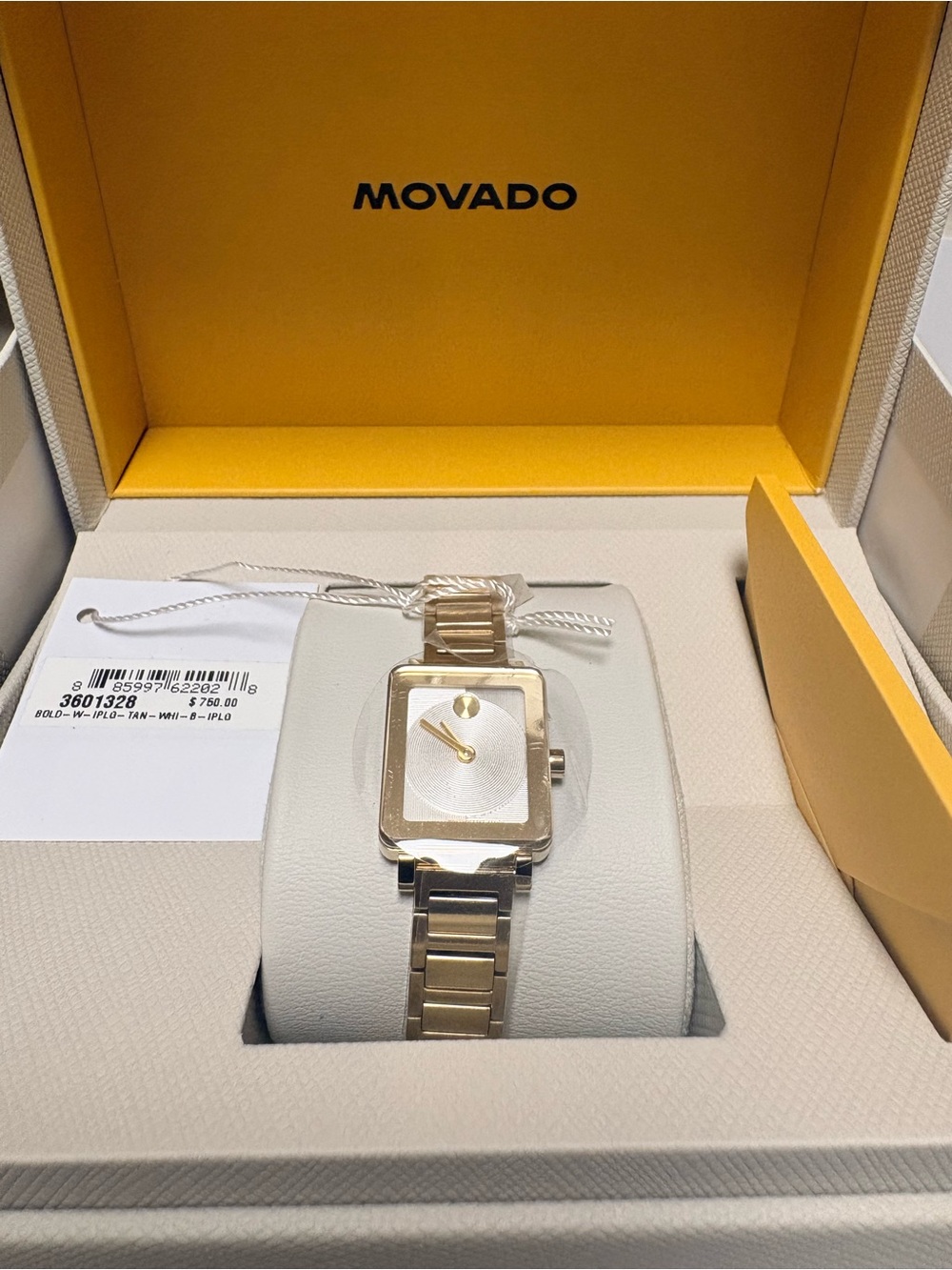 Movado Ladies BOLD Evolution 2.0 Mini Gold Tone Watch 3601328